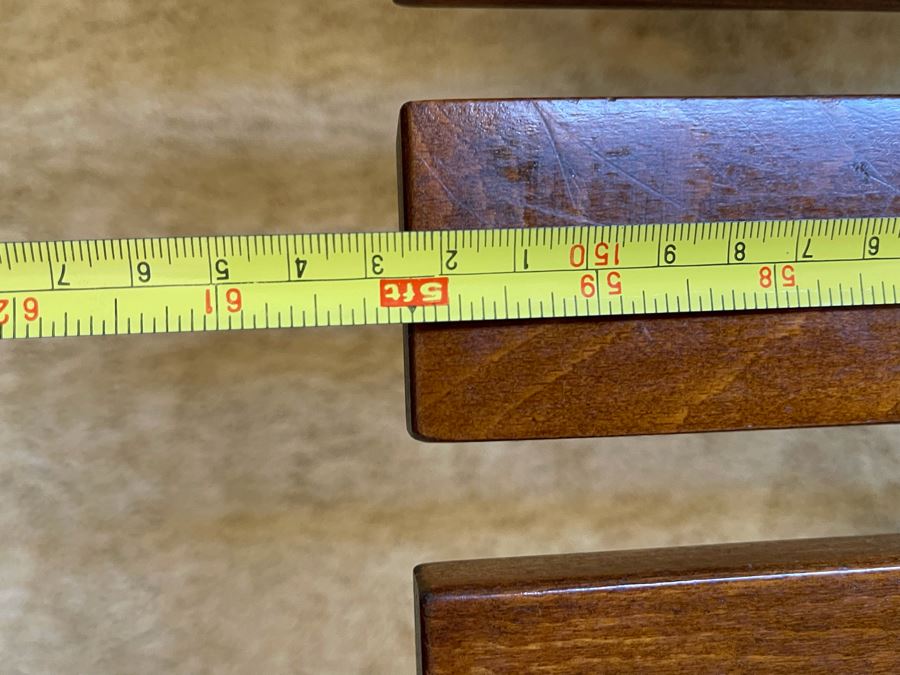 Mid-Century Modern Wooden Slat Bench Made In Jugoslavia 60W X 17.75D X 13.5H [Photo 10]