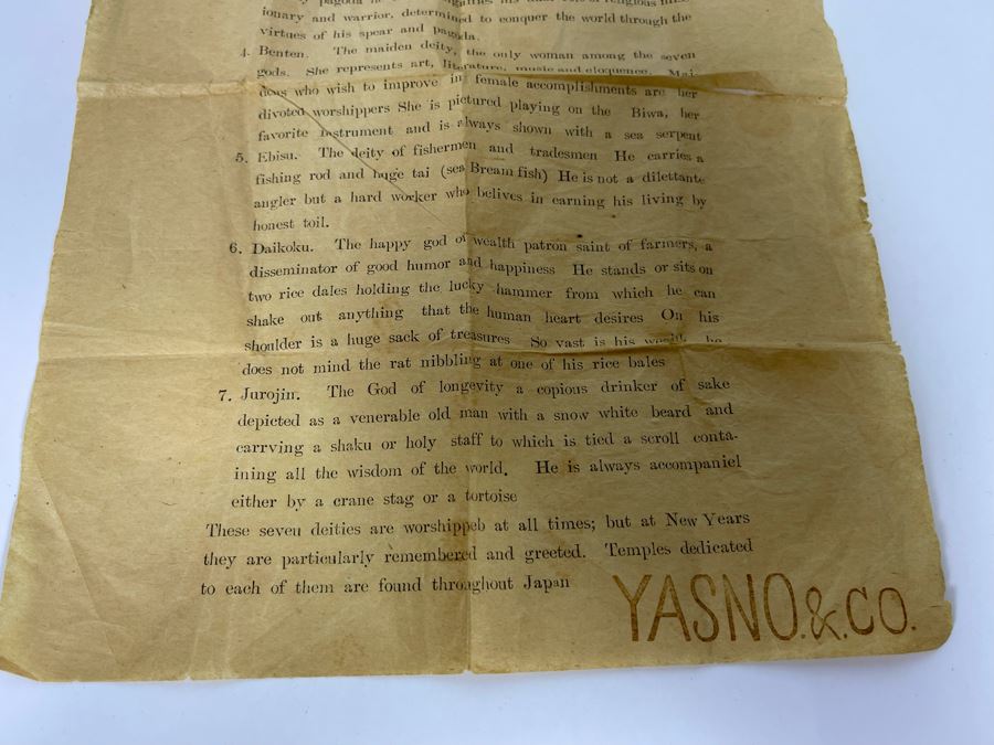 Signed Kutani Japanese Figurines The Seven Happy Gods 6H [Photo 21]