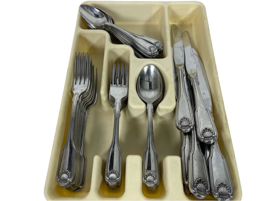 Oneida Stainless Steel Flatware Apx Service For 10 [Photo 1]