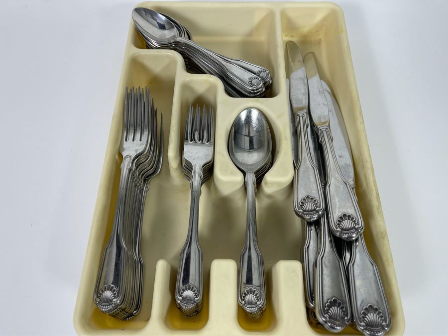 Oneida Stainless Steel Flatware Apx Service For 10 [Photo 2]