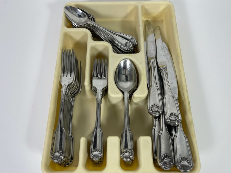Oneida Stainless Steel Flatware Apx Service For 10 [Photo 5]