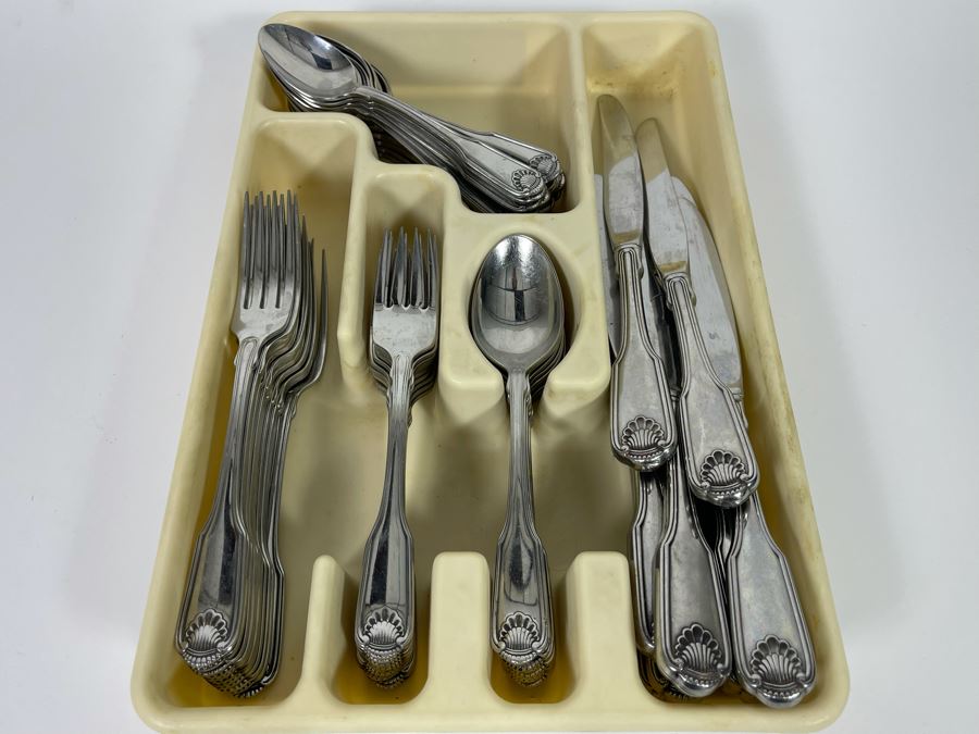 Oneida Stainless Steel Flatware Apx Service For 10 [Photo 4]