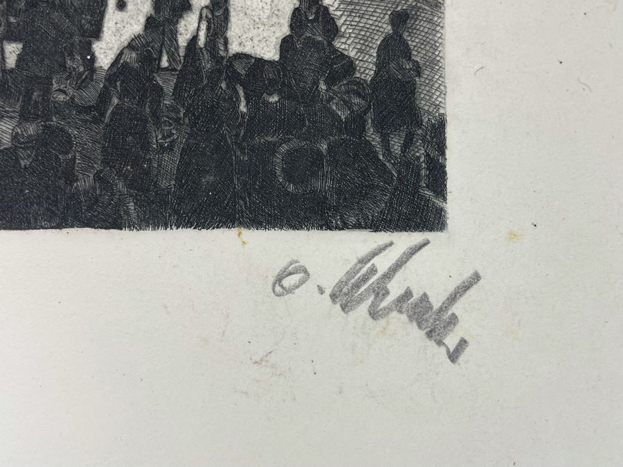 Pair Of Vintage Signed European Etchings 12 X 9, 8 X 11 [Photo 10]