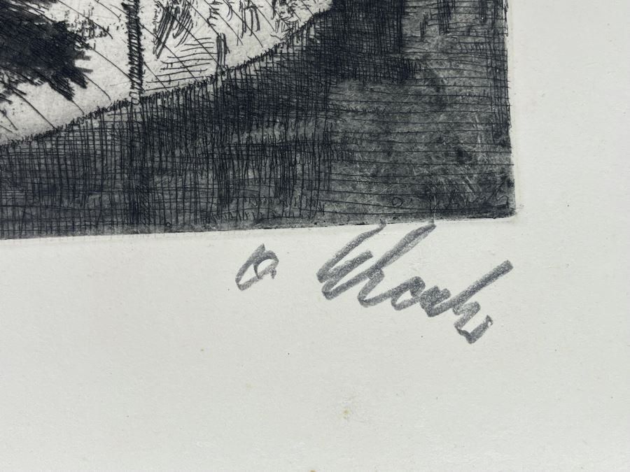 Pair Of Vintage Signed European Etchings 12 X 9, 8 X 11 [Photo 11]