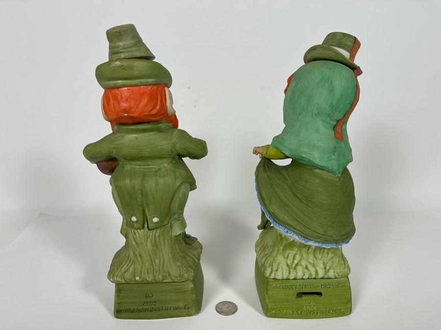 Mr. Lucky Series Hoffman Distilling Co Kentucky Straight Bourbon Whiskey Decants Mr. Lucky (Not Sealed) And Mrs. Lucky (Sealed) 12H [Photo 5]