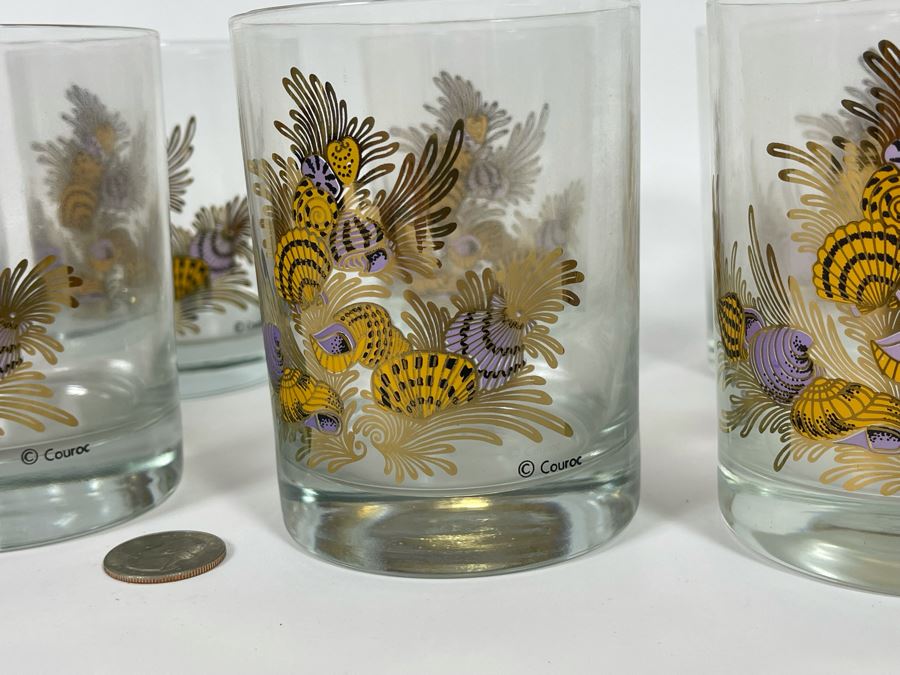 (8) Mid-Century Couroc Barware Glasses 4”H [Photo 4]
