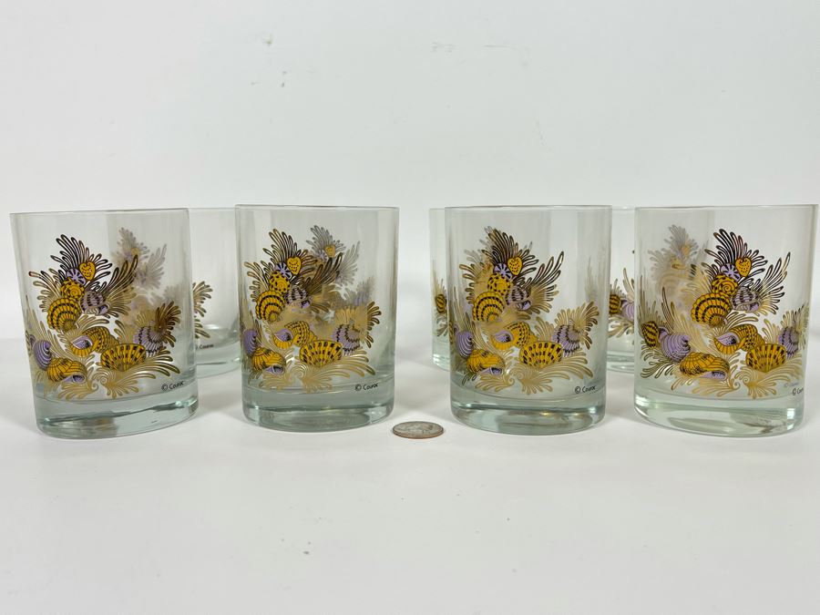(8) Mid-Century Couroc Barware Glasses 4”H [Photo 1]