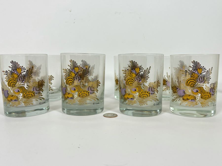 (8) Mid-Century Couroc Barware Glasses 4”H [Photo 2]