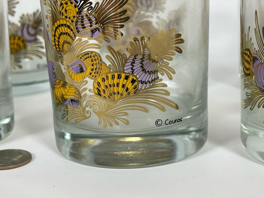 (8) Mid-Century Couroc Barware Glasses 4”H [Photo 5]