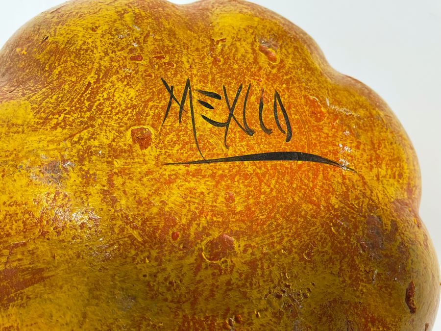Vintage Mexican Pottery Jack-O’-Lantern 13W X 8H [Photo 7]