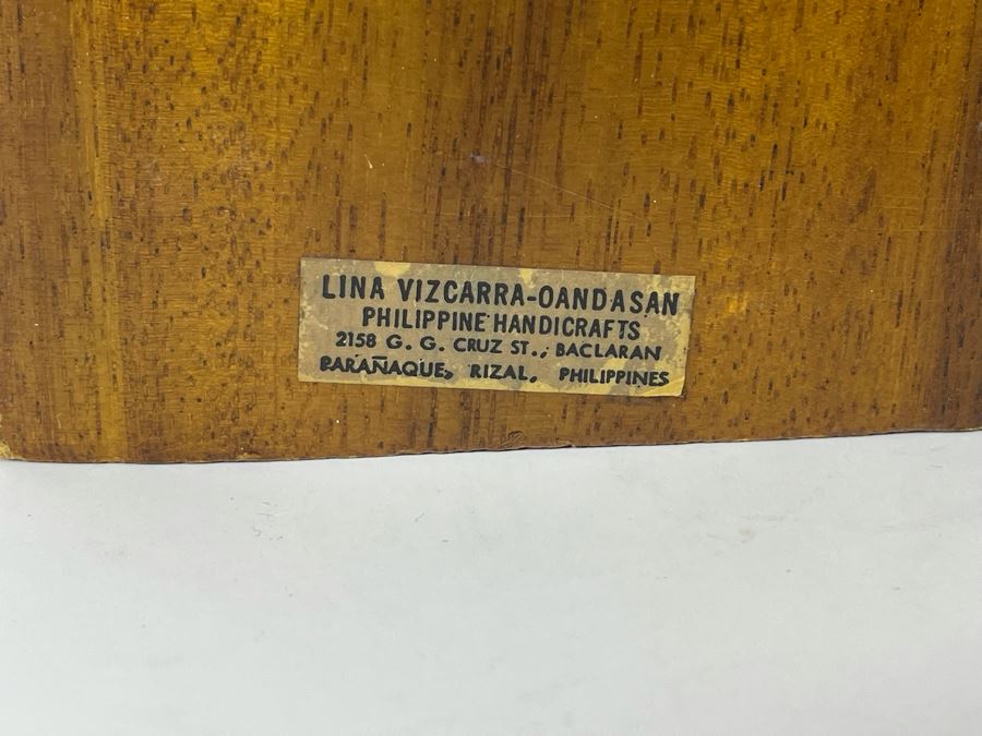 Lina Vizcarra-Oandasan Hand Carved Sculpture From The Philippines 18H [Photo 7]