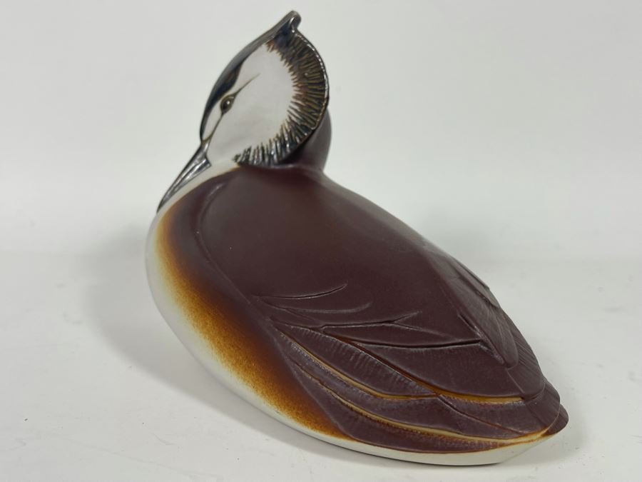 Paul Hoff Designed Gustavsberg Sweden Skaggdopping Bird Figurine 7W X 5H [Photo 7]