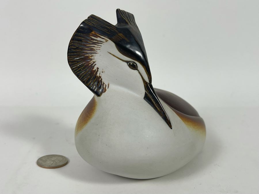 Paul Hoff Designed Gustavsberg Sweden Skaggdopping Bird Figurine 7W X 5H [Photo 5]