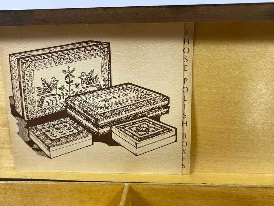 Various Wooden Boxes From Poland, China And Carved Wooden Cigarette Box [Photo 10]