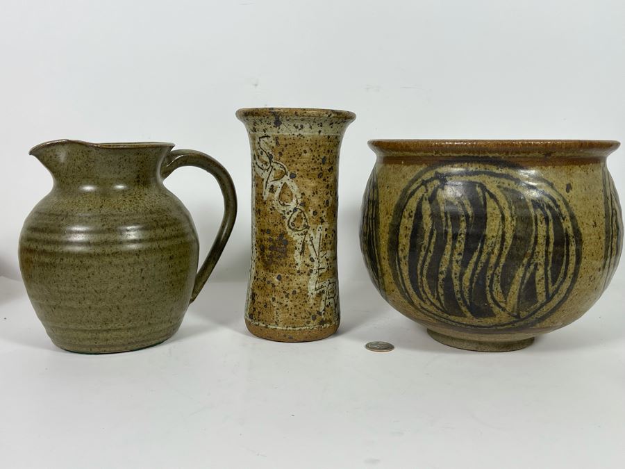 (3) Mid-Century Pottery Pieces [Photo 2]