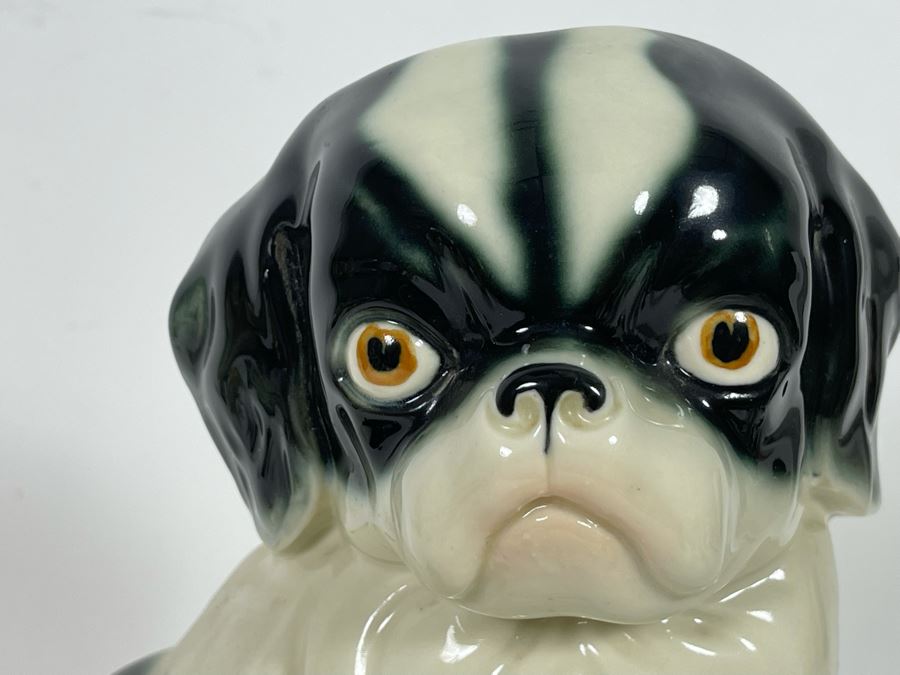 Vintage Shih Tzu Dog Breed Sculpture Probably Italian 10W X 10H