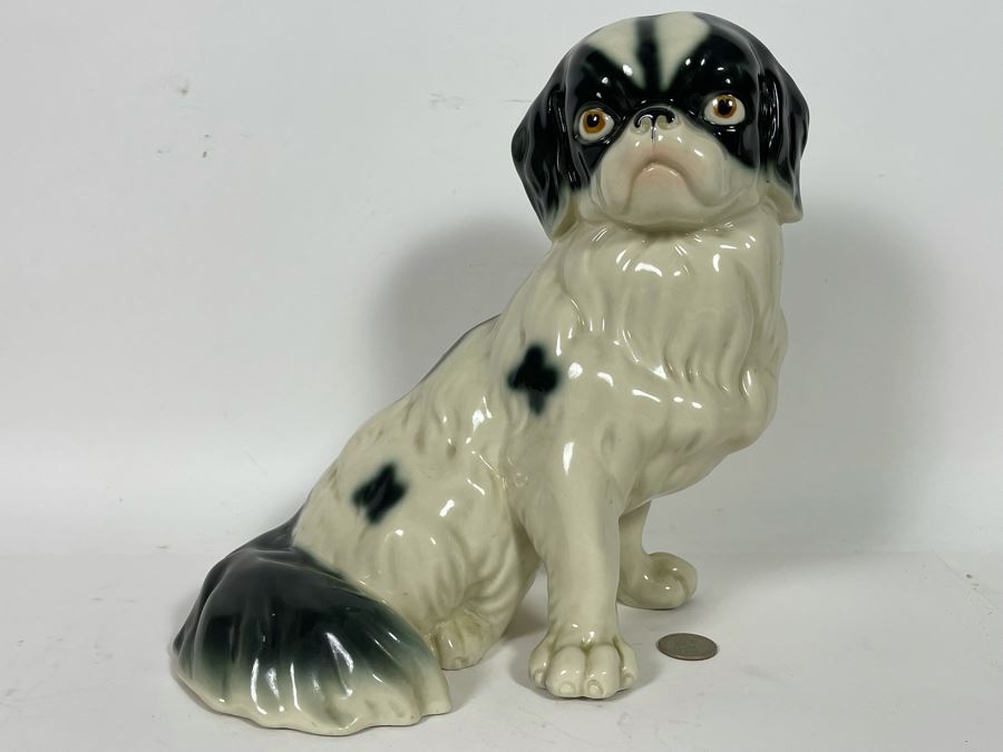 Vintage Shih Tzu Dog Breed Sculpture Probably Italian 10W X 10H [Photo 5]
