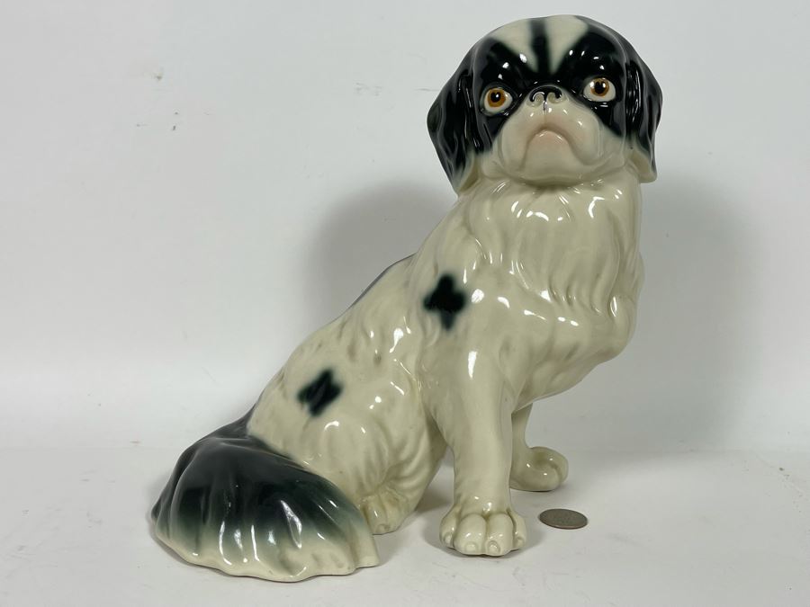 Vintage Shih Tzu Dog Breed Sculpture Probably Italian 10W X 10H [Photo 3]