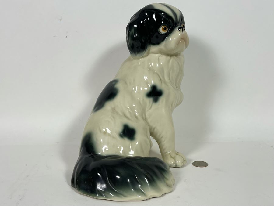 Vintage Shih Tzu Dog Breed Sculpture Probably Italian 10W X 10H [Photo 7]