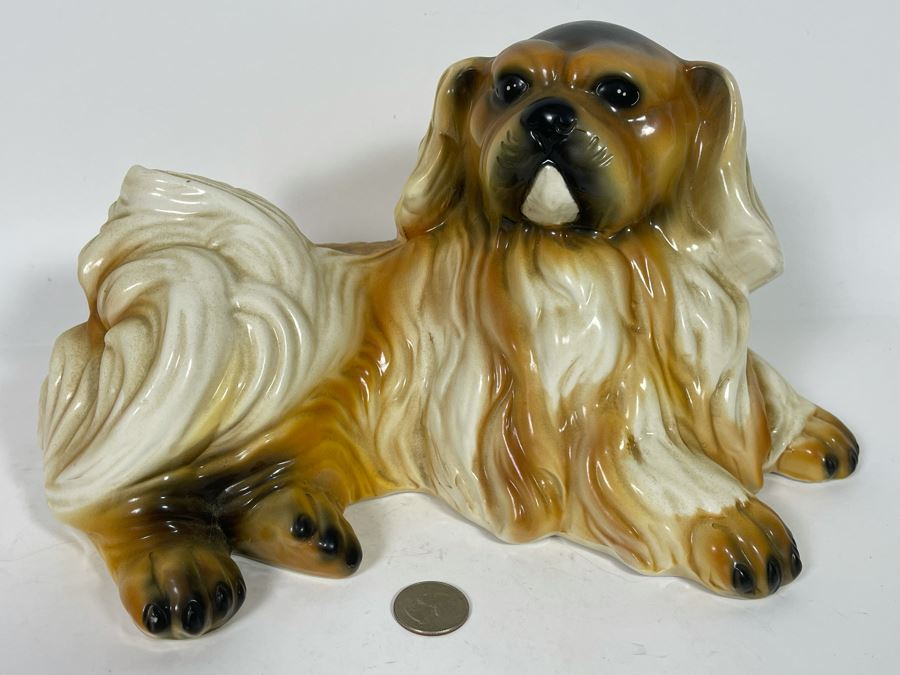 Italian Shih Tzu Dog Breed Ceramic Sculpture 12W X 7H [Photo 4]