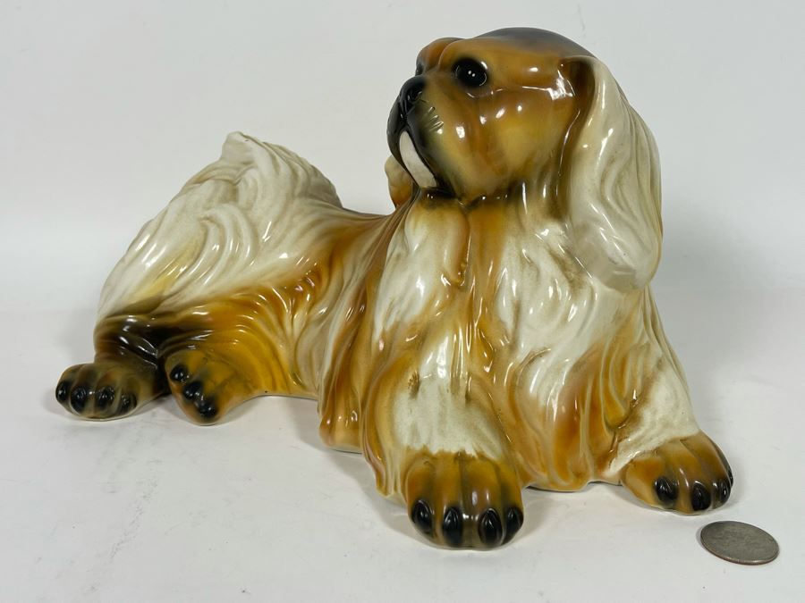 Italian Shih Tzu Dog Breed Ceramic Sculpture 12W X 7H [Photo 6]