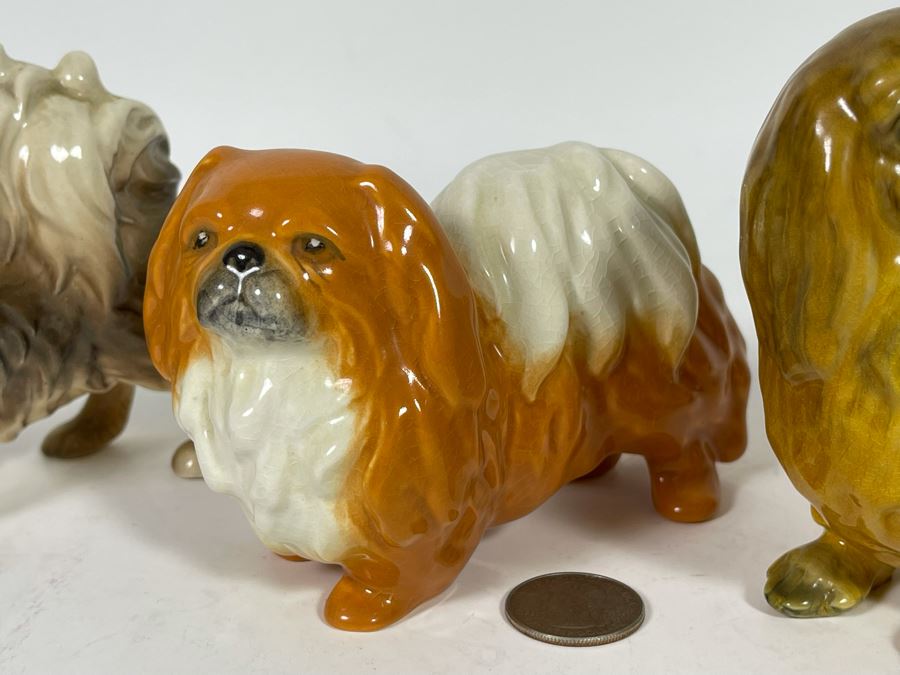 Three Vintage Small Shih Tzu Dog Breed Figurines One Is The Mortens Studio 4H [Photo 6]