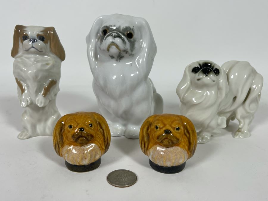 Various Small Shih Tzu Dog Breed Figurines And Salt Shakers [Photo 3]