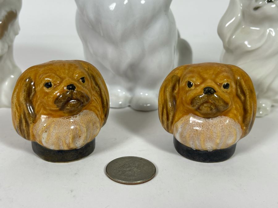 Various Small Shih Tzu Dog Breed Figurines And Salt Shakers [Photo 5]