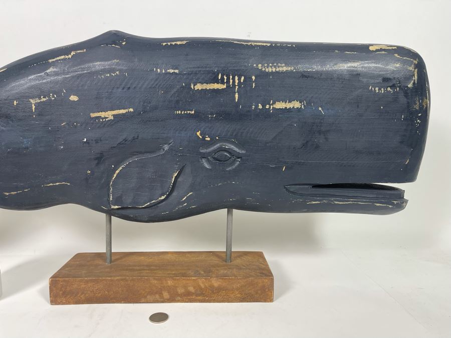 Large Decorative Whale Sculpture 33W X 15H [Photo 4]