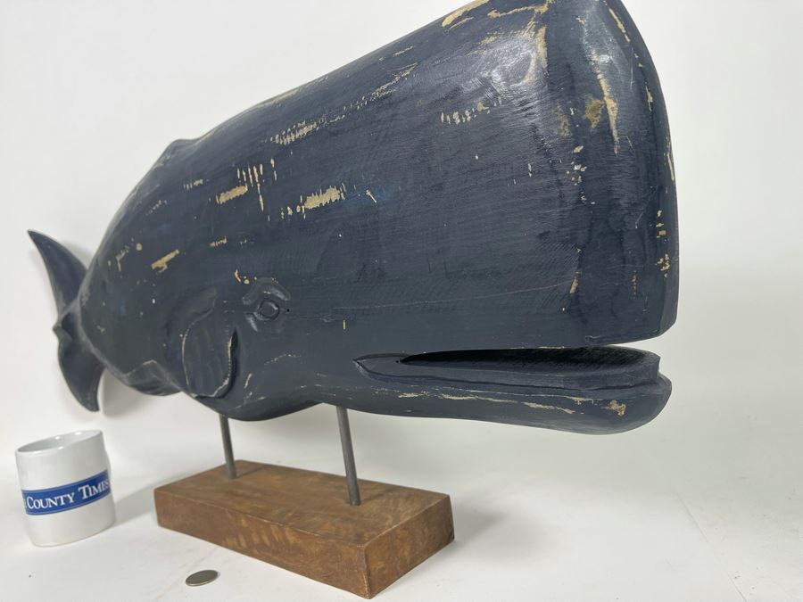 Large Decorative Whale Sculpture 33W X 15H [Photo 6]