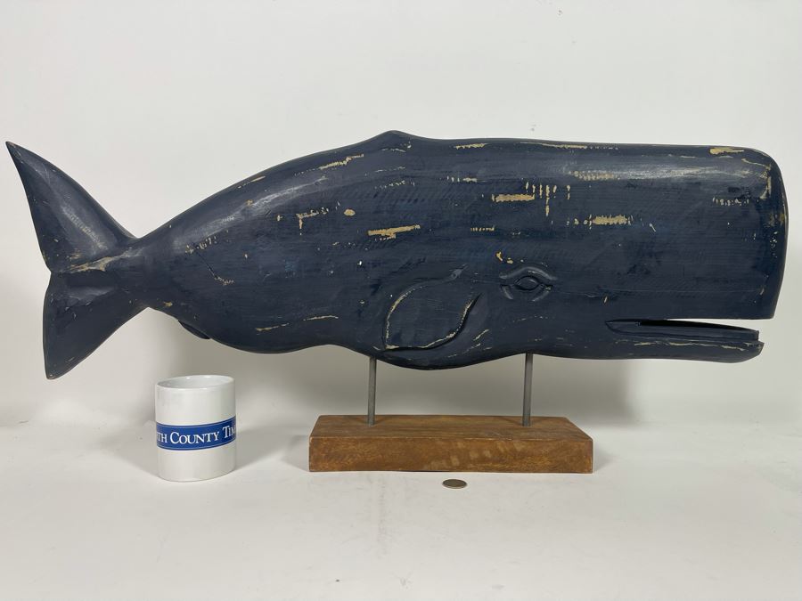 Large Decorative Whale Sculpture 33W X 15H [Photo 3]