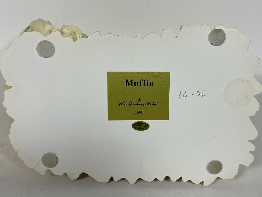 Maltese Shih Tzu Dog Breed Sculpture Titled “Muffin” By The Danbury Mint 9W X 8H [Photo 7]