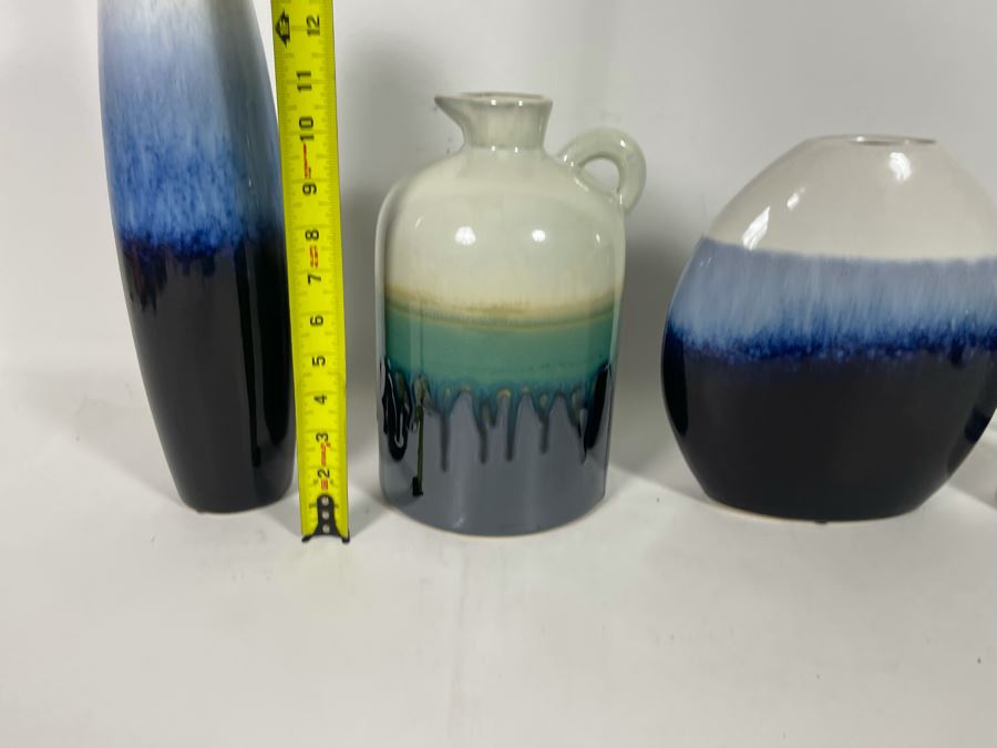 Two Glazed Vases And Jug With Handle [Photo 7]