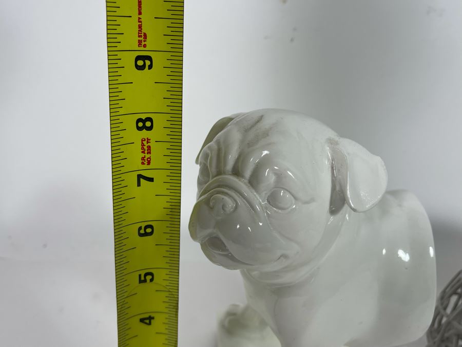 Unique White offers Pug Bookends