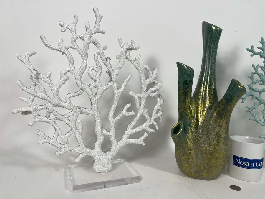 Decorative Faux Coral And Vase Home Decor [Photo 4]