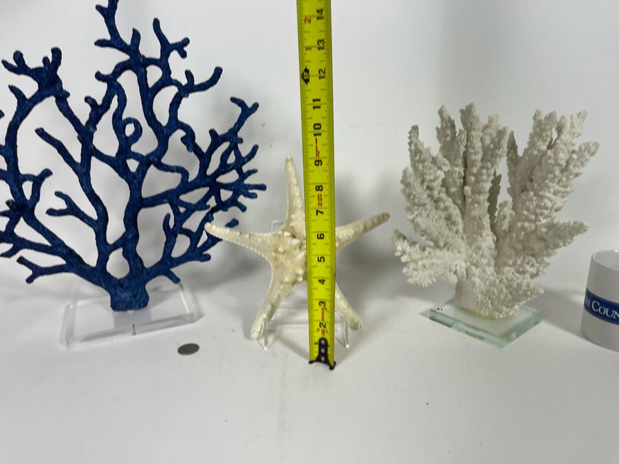 Decorative Faux Coral And Starfish Home Decor
