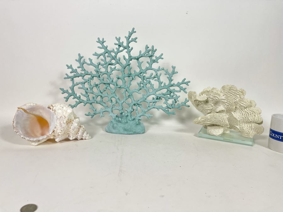 Decorative Faux Seashell And Coral Home Decor [Photo 2]