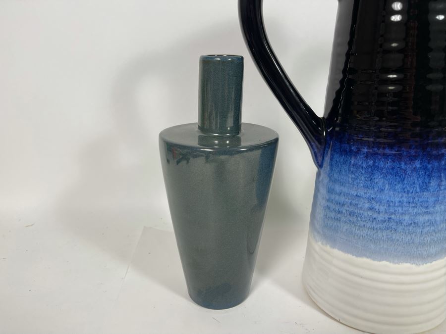 Three Vases And Tall Pitcher 14”H [Photo 4]