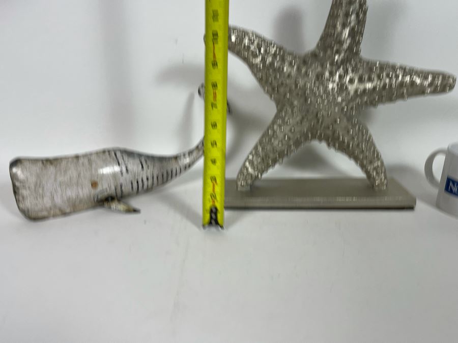 Decorative Metal Whale And Starfish Sculptures [Photo 6]