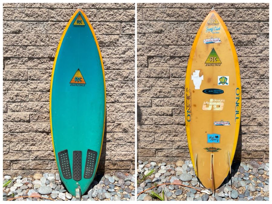 Vintage RC Surflines Surfboard 66”L X 19”W