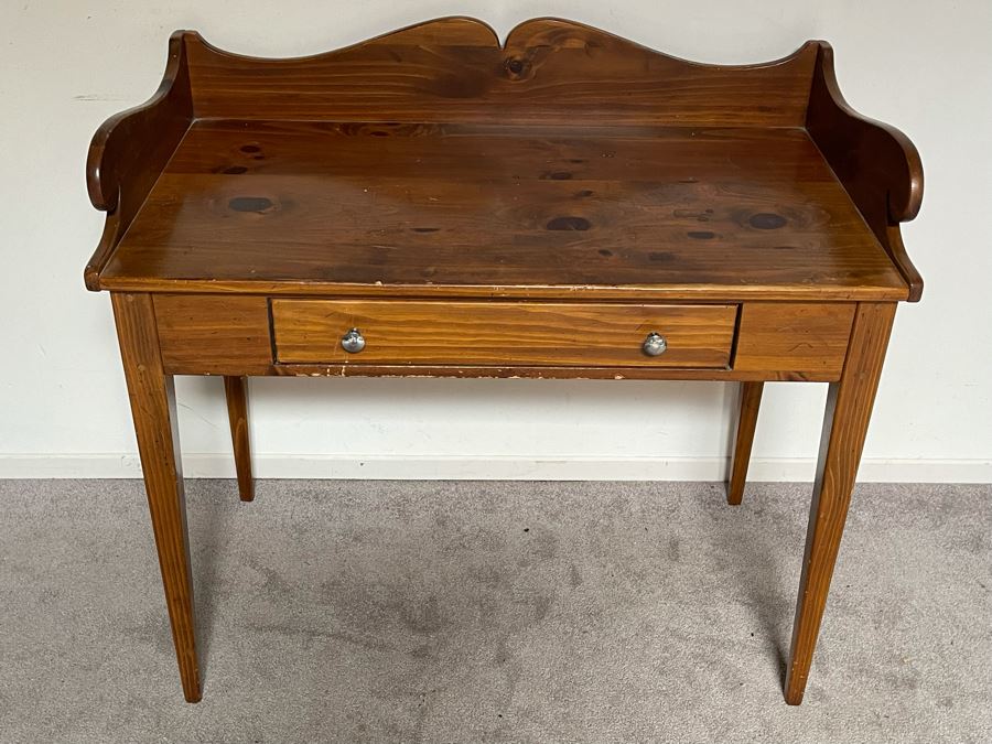 Ethan Allen Wooden Writing Desk 40W X 22D X 37H [Photo 4]