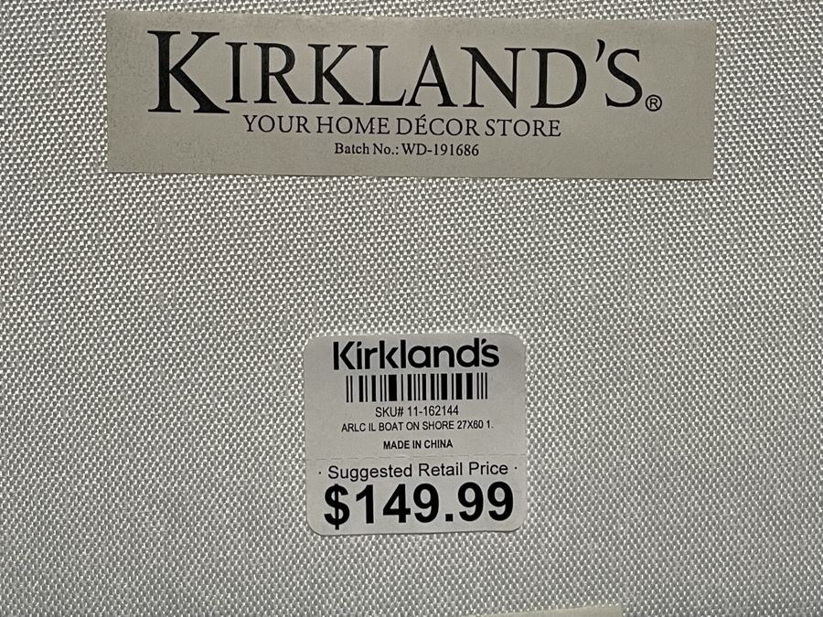 Ocean Boat 3-D Canvas Print 27 X 60 [Photo 7]