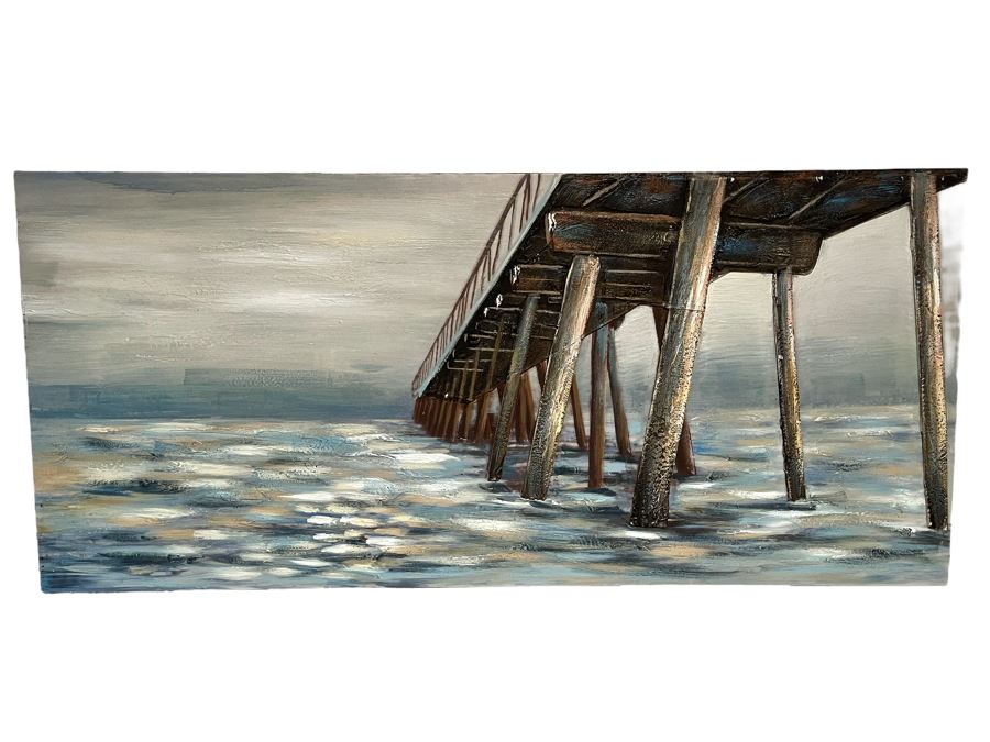 Ocean Pier 3-D Canvas Print 59 X 26.5 [Photo 1]