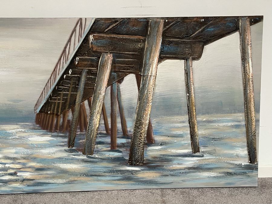 Ocean Pier 3-D Canvas Print 59 X 26.5 [Photo 4]
