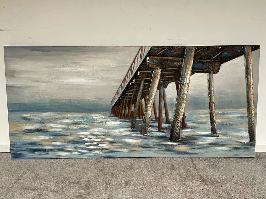 Ocean Pier 3-D Canvas Print 59 X 26.5 [Photo 2]
