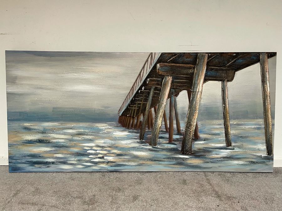 Ocean Pier 3-D Canvas Print 59 X 26.5 [Photo 3]