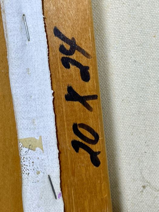 Original Painting By F. Raffael 20 X 24 In Gilt Wooden Frame 32 X 28 [Photo 14]