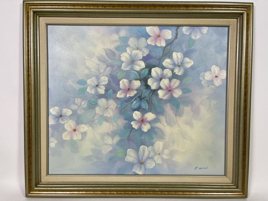 Original Still Life Painting By A. Herbert 24 X 20 Framed 30 X 26 [Photo 3]