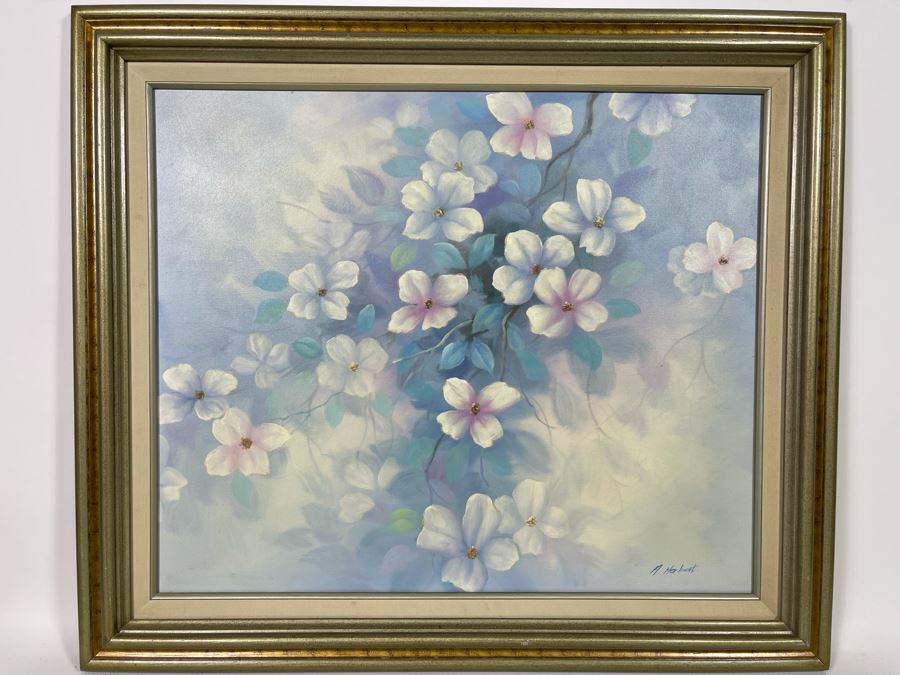 Original Still Life Painting By A. Herbert 24 X 20 Framed 30 X 26 [Photo 2]