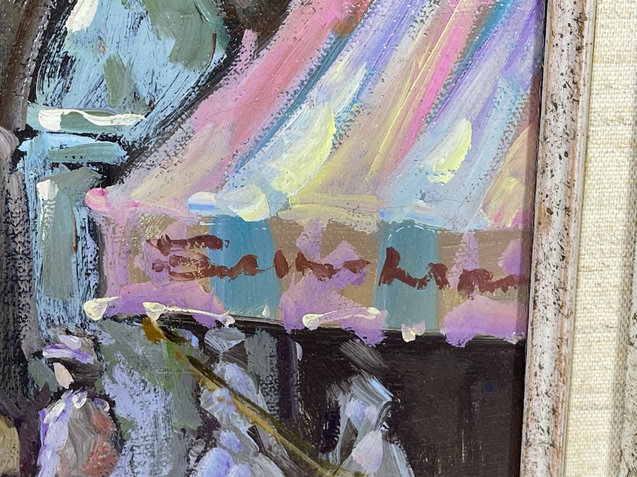 Original City Scene Artwork By Sebastian 24 X 36 In Frame 32 X 44 [Photo 9]